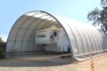 20'Wx20'Lx12'H fabric storage building